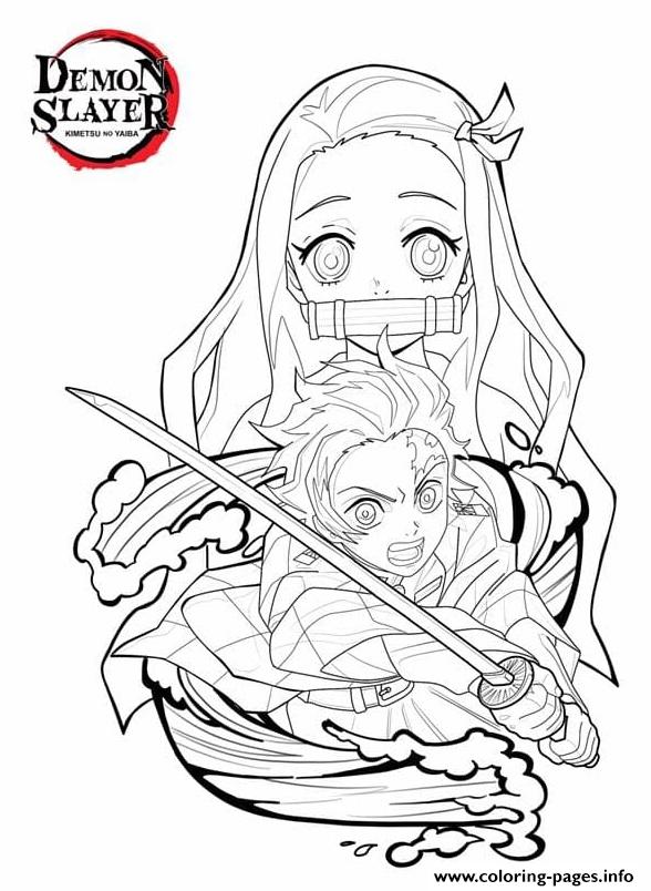 45 Demon Slayer Coloring Book Pages 30