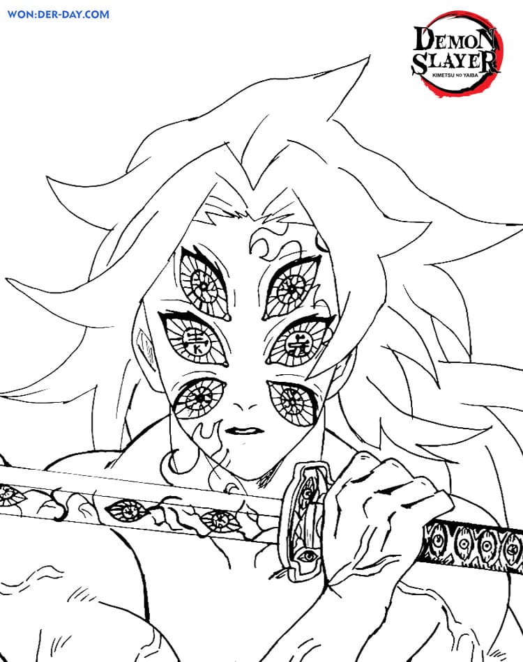 45 Demon Slayer Coloring Book Pages 33