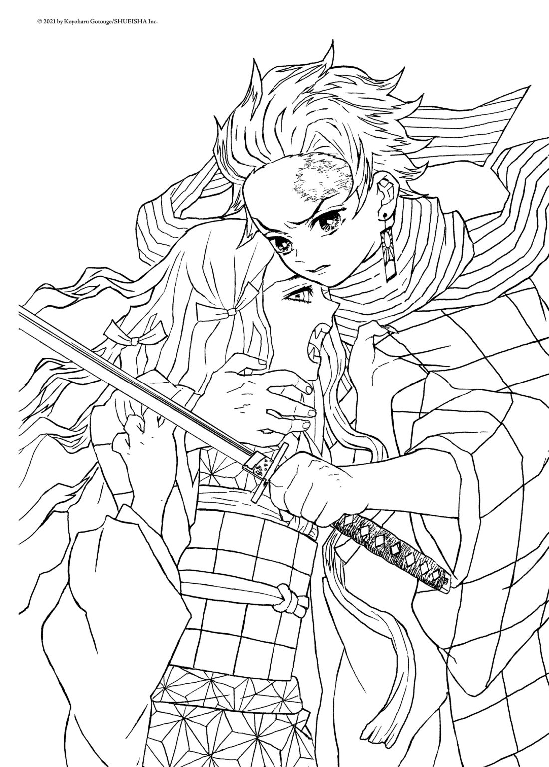 45 Demon Slayer Coloring Book Pages 49