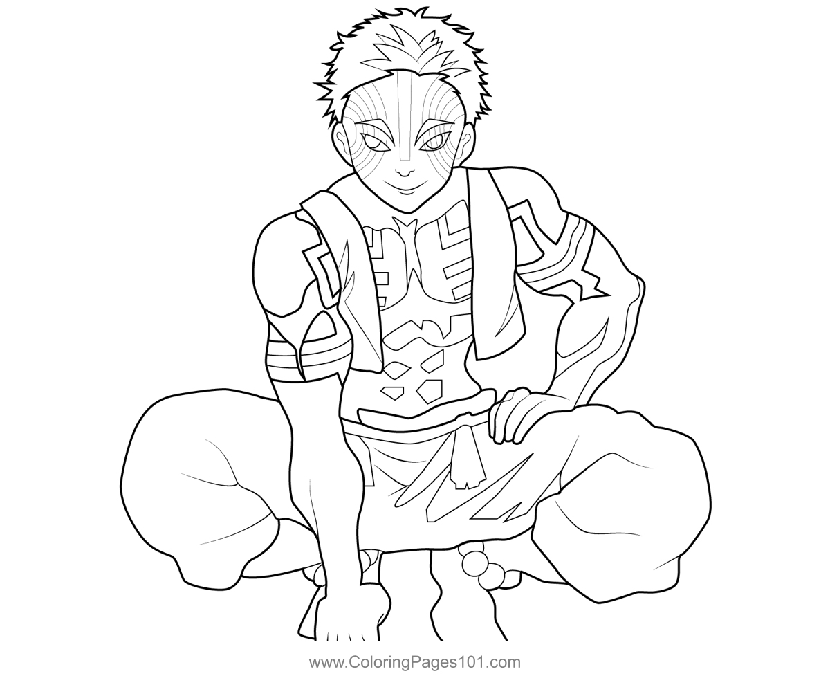 45 Demon Slayer Coloring Book Pages 53