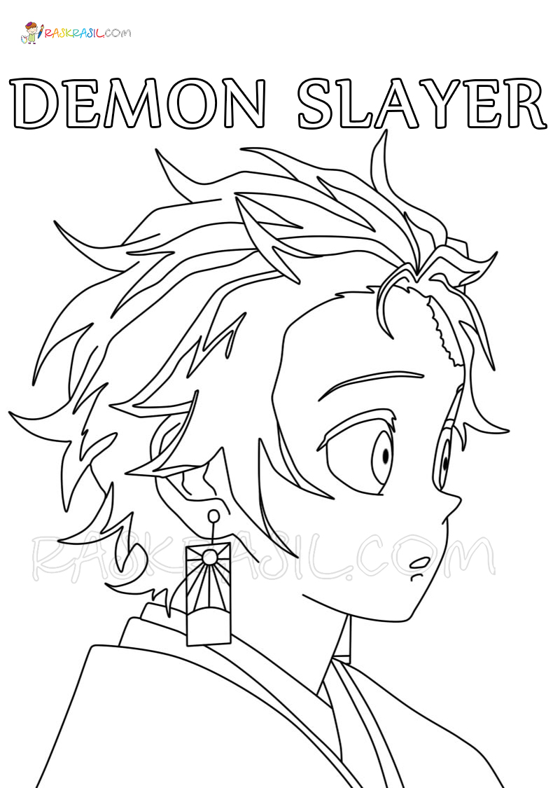 45 Demon Slayer Coloring Book Pages 55