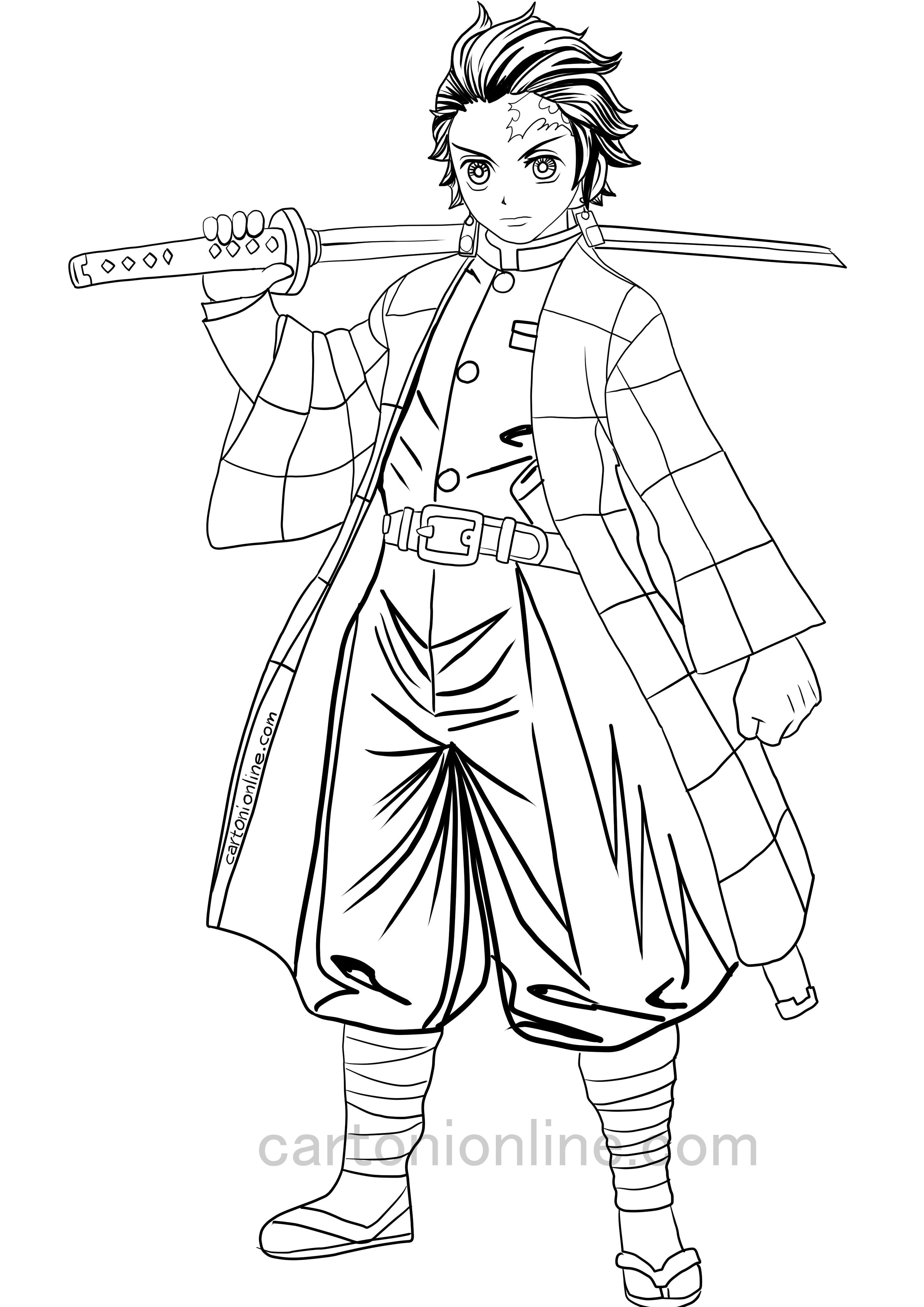 45 Demon Slayer Coloring Book Pages 58