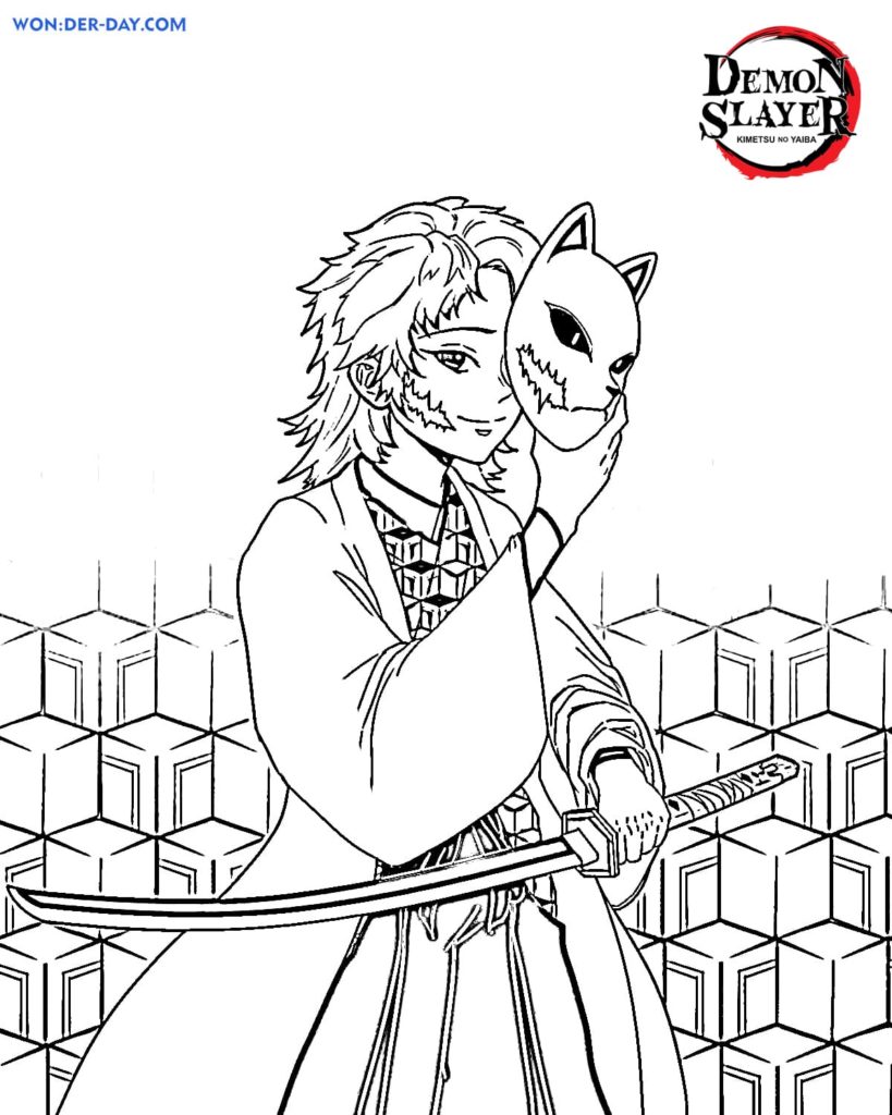 45 Demon Slayer Coloring Book Pages 64