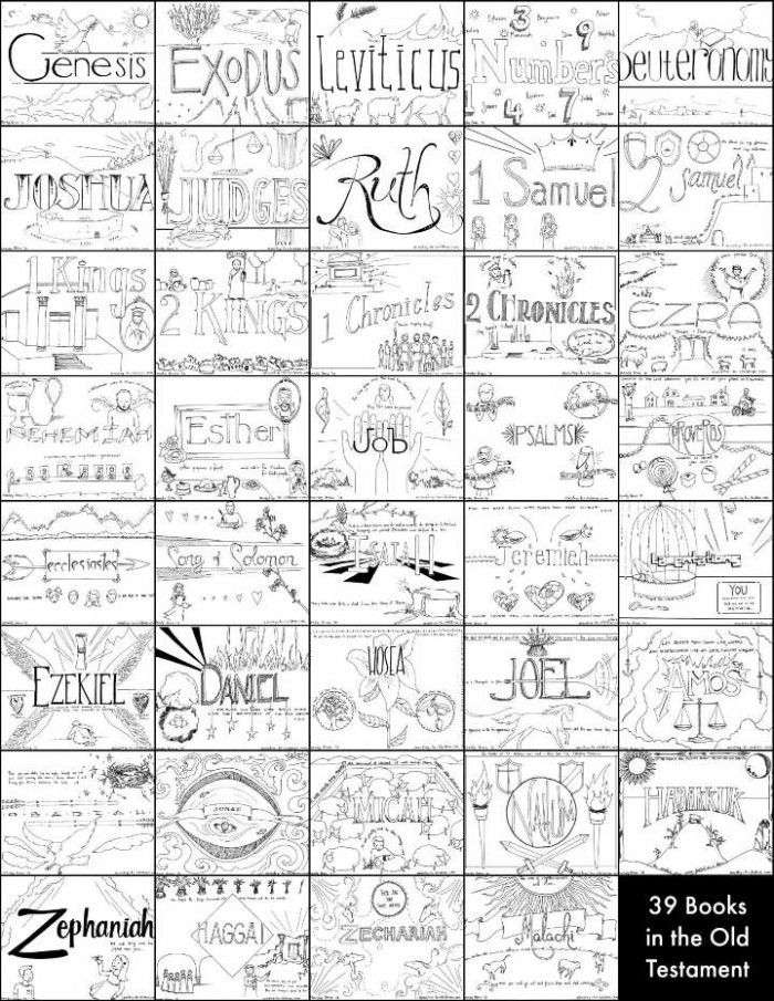 50 Books Of The Bible Coloring Pages 12