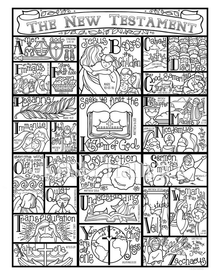 50 Books Of The Bible Coloring Pages 54