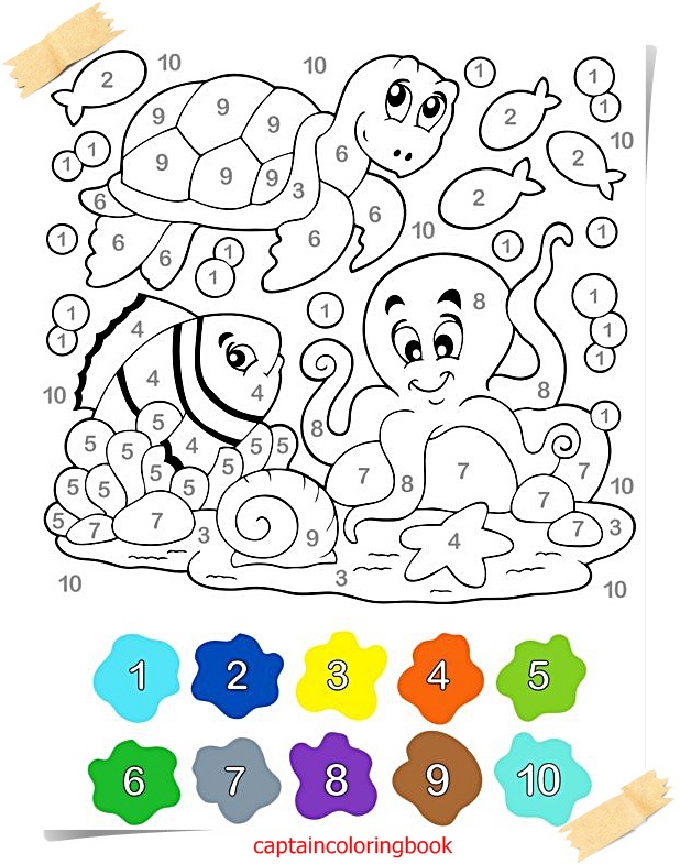 50 Color By Number Coloring Book 2