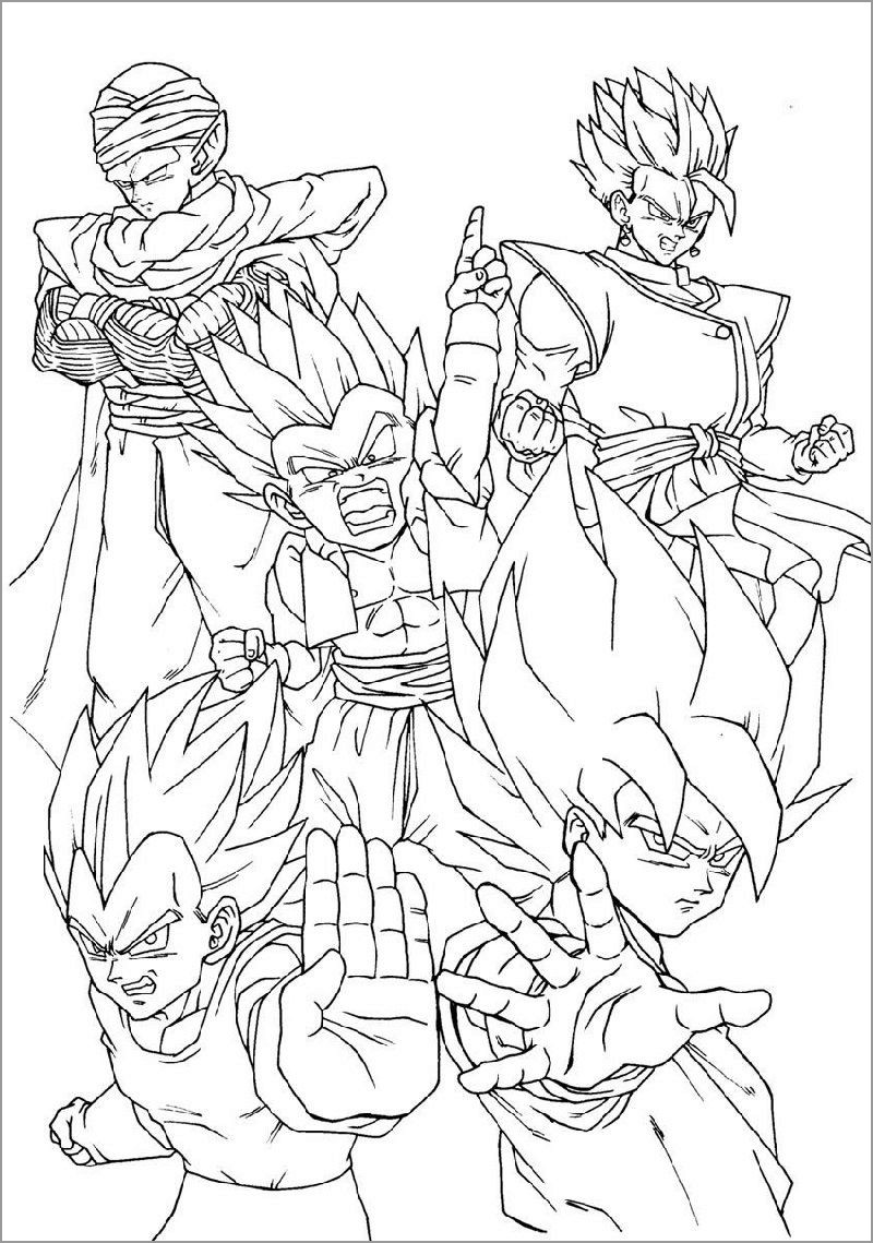 50 Dragon Ball Z Coloring Book 38