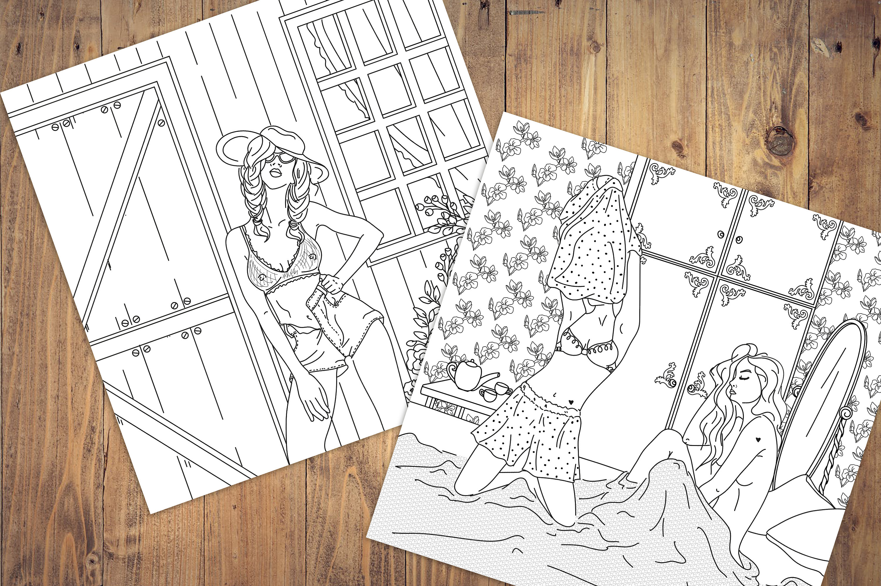 50 Erotic Coloring Book 24