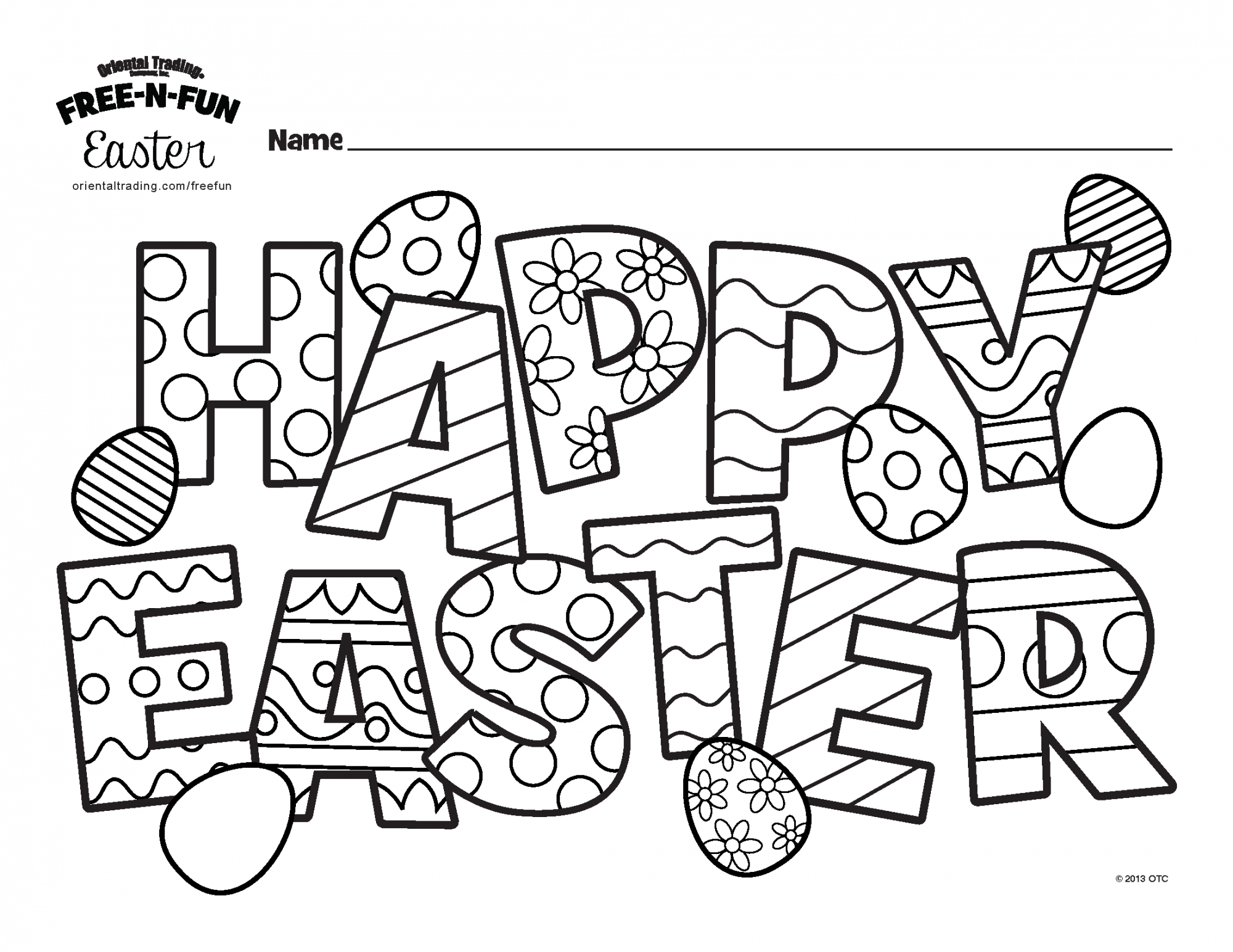 52 Easter Coloring Book 19