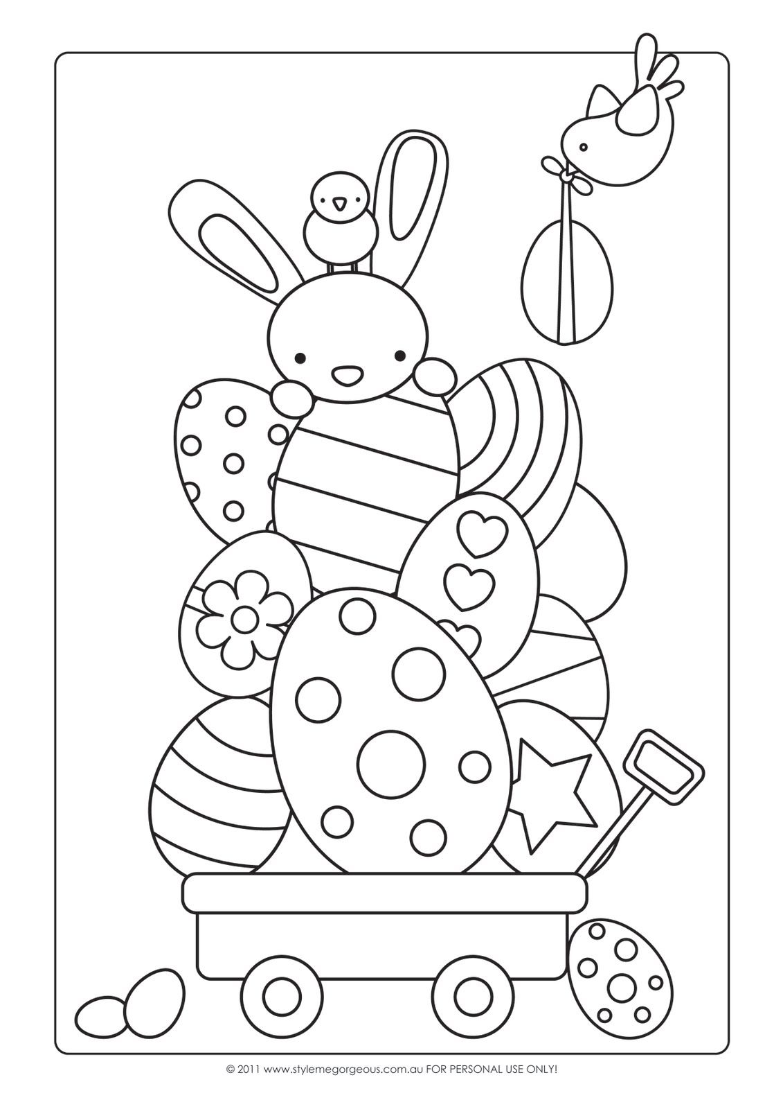 52 Easter Coloring Book 25