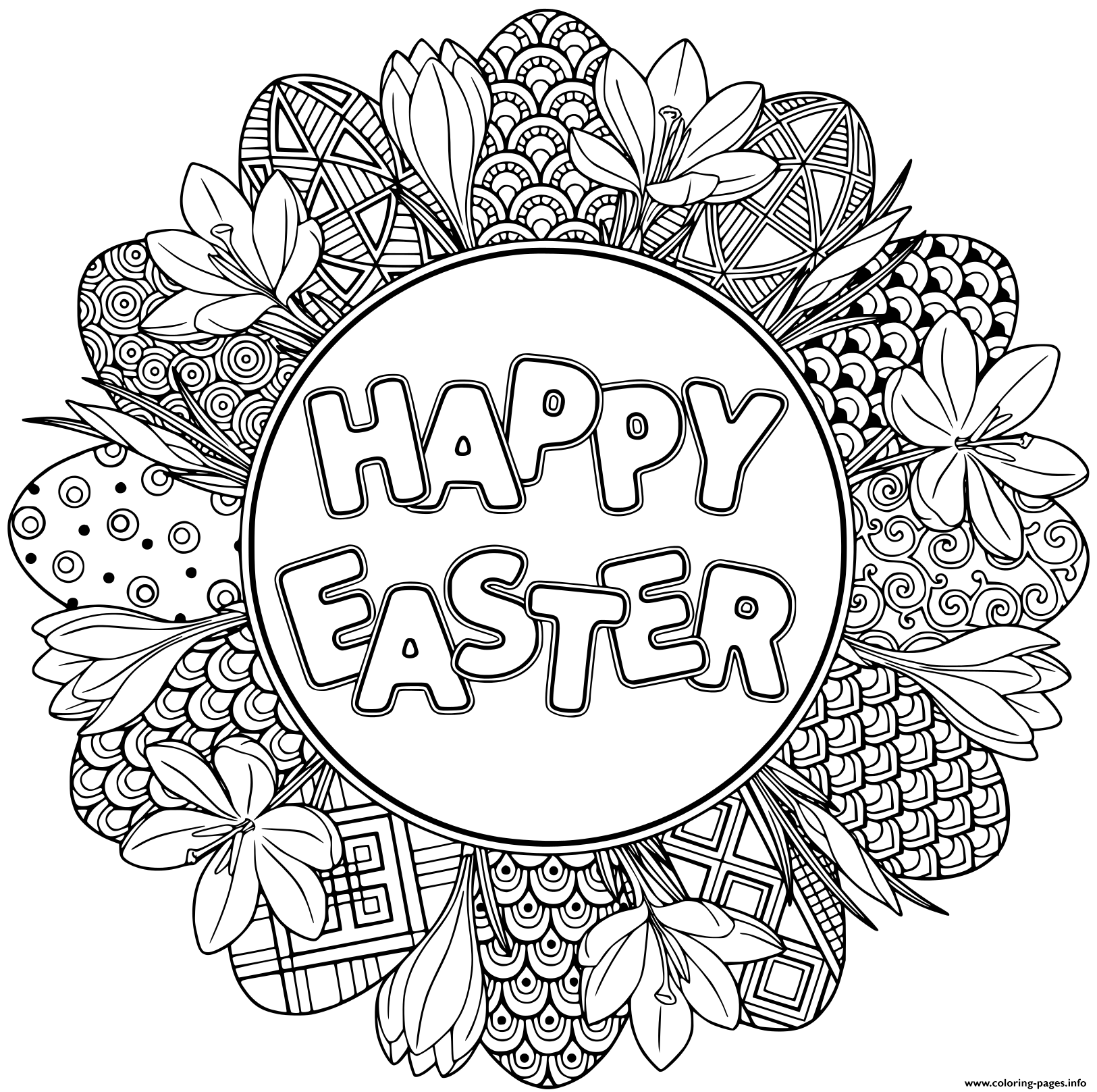 52 Easter Coloring Book 27