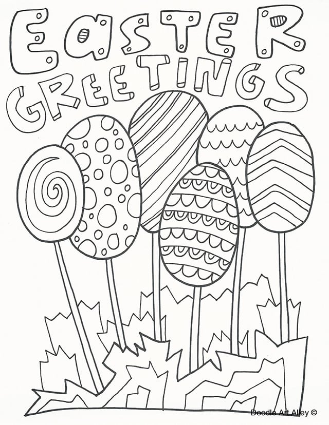 52 Easter Coloring Book 31