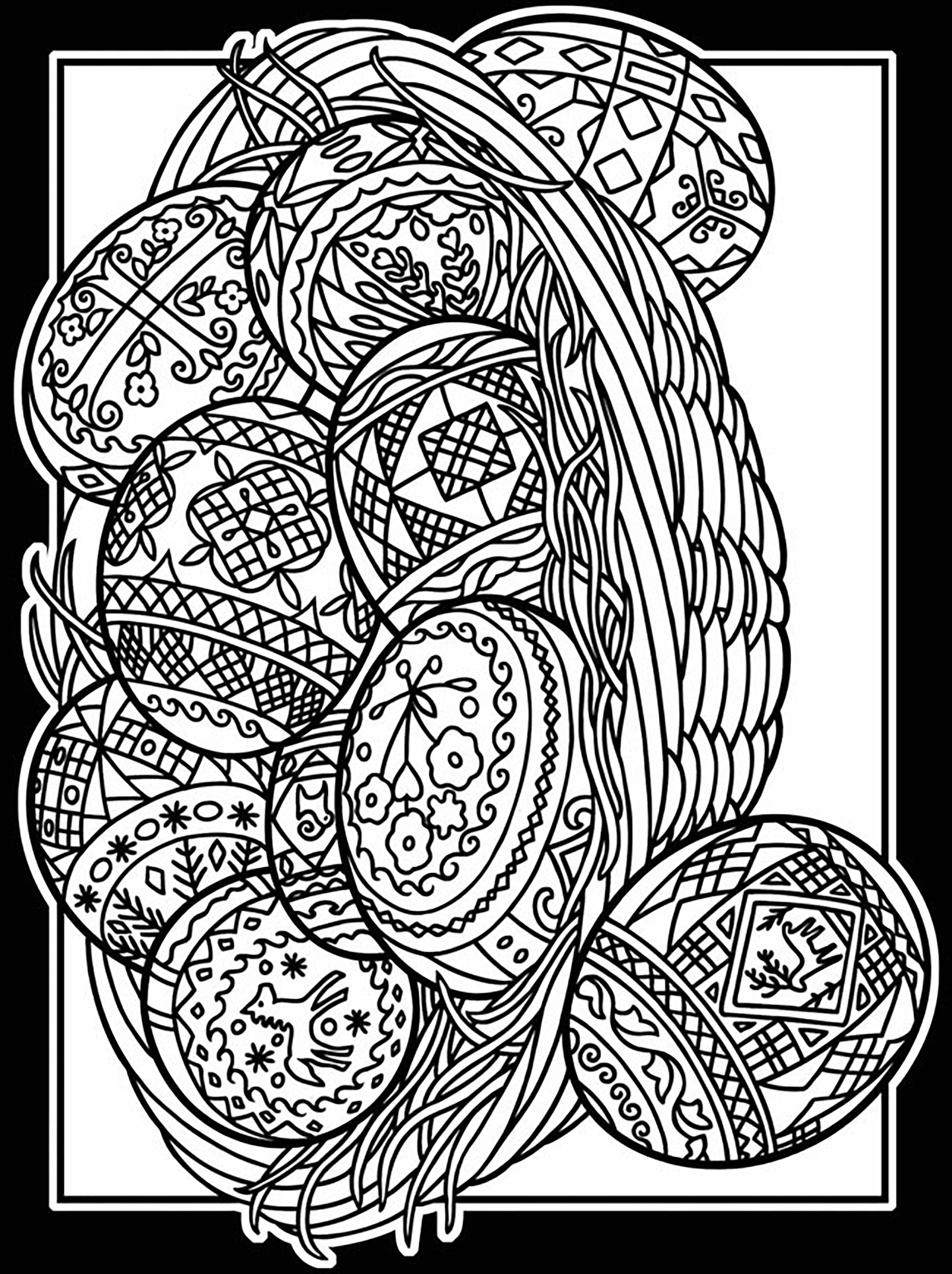 52 Easter Coloring Book 45