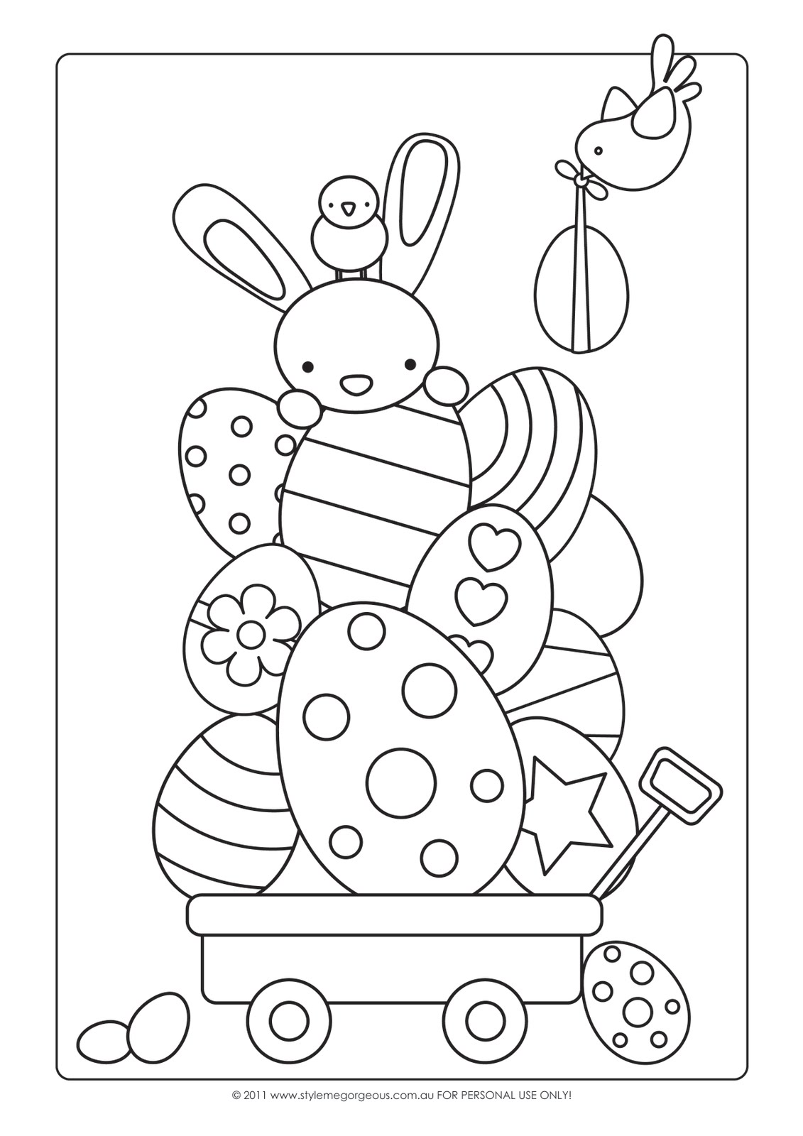 52 Easter Coloring Book 49