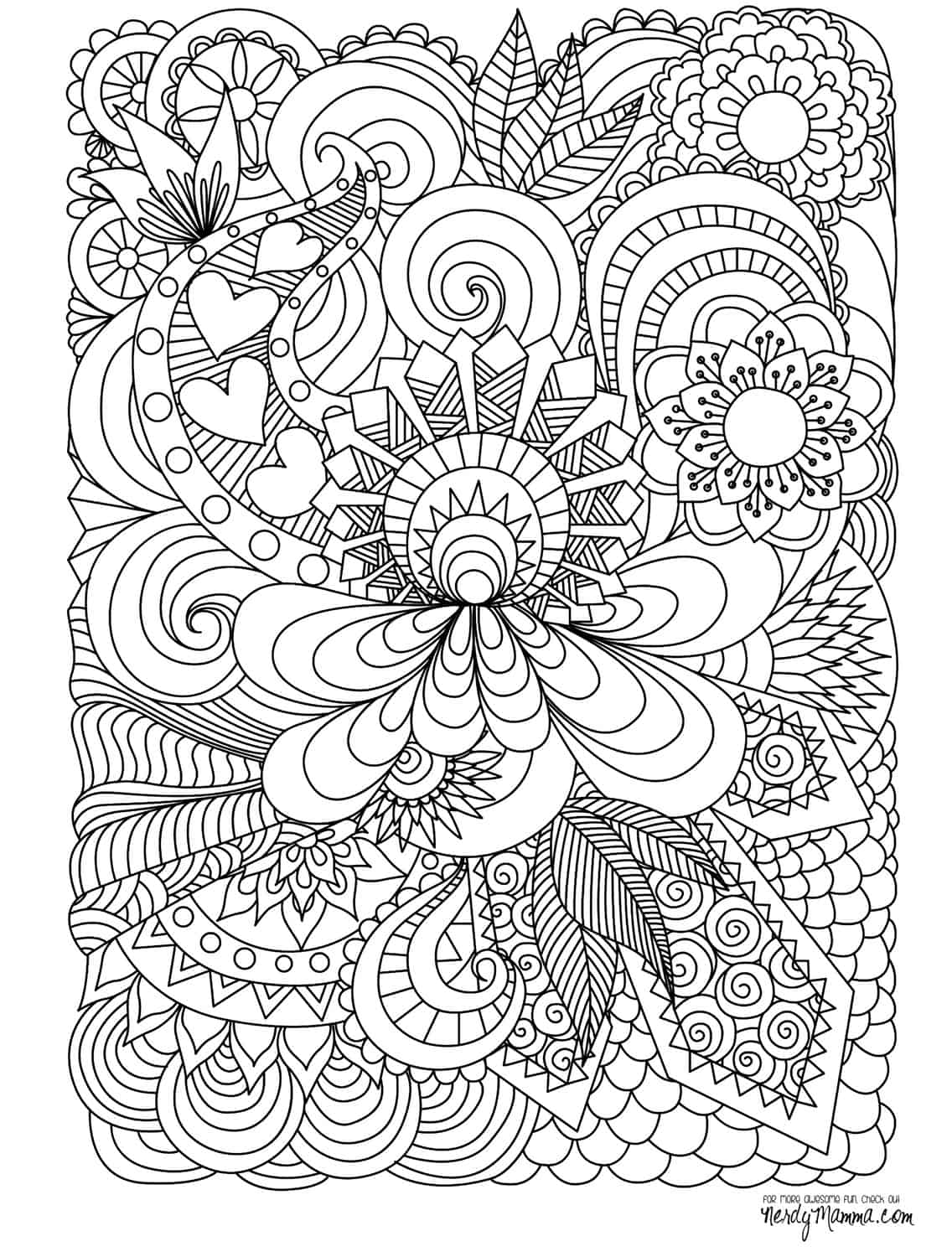 55 Coloring Book Pages For Adults Free 3