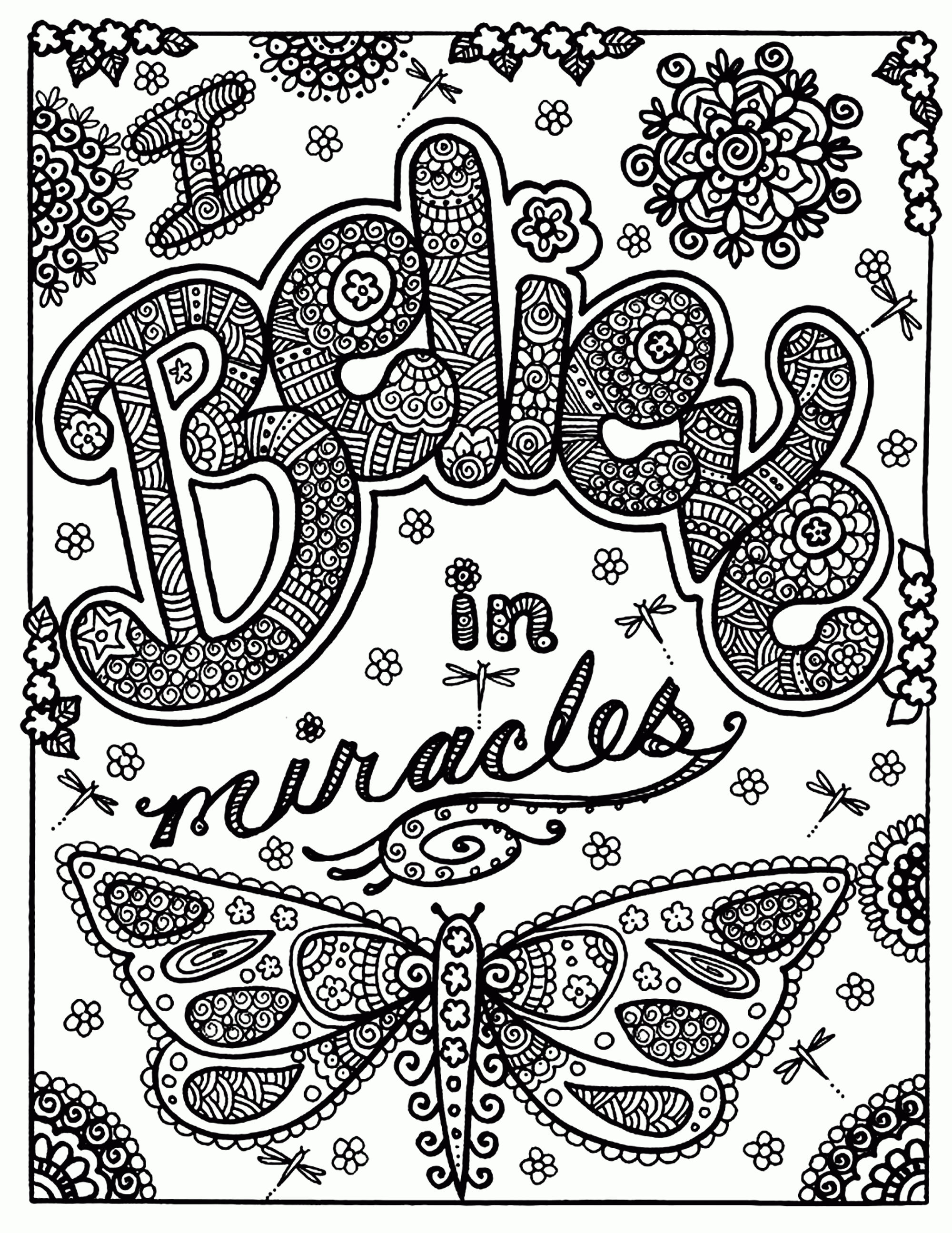 55 Coloring Book Pages For Adults Free 49