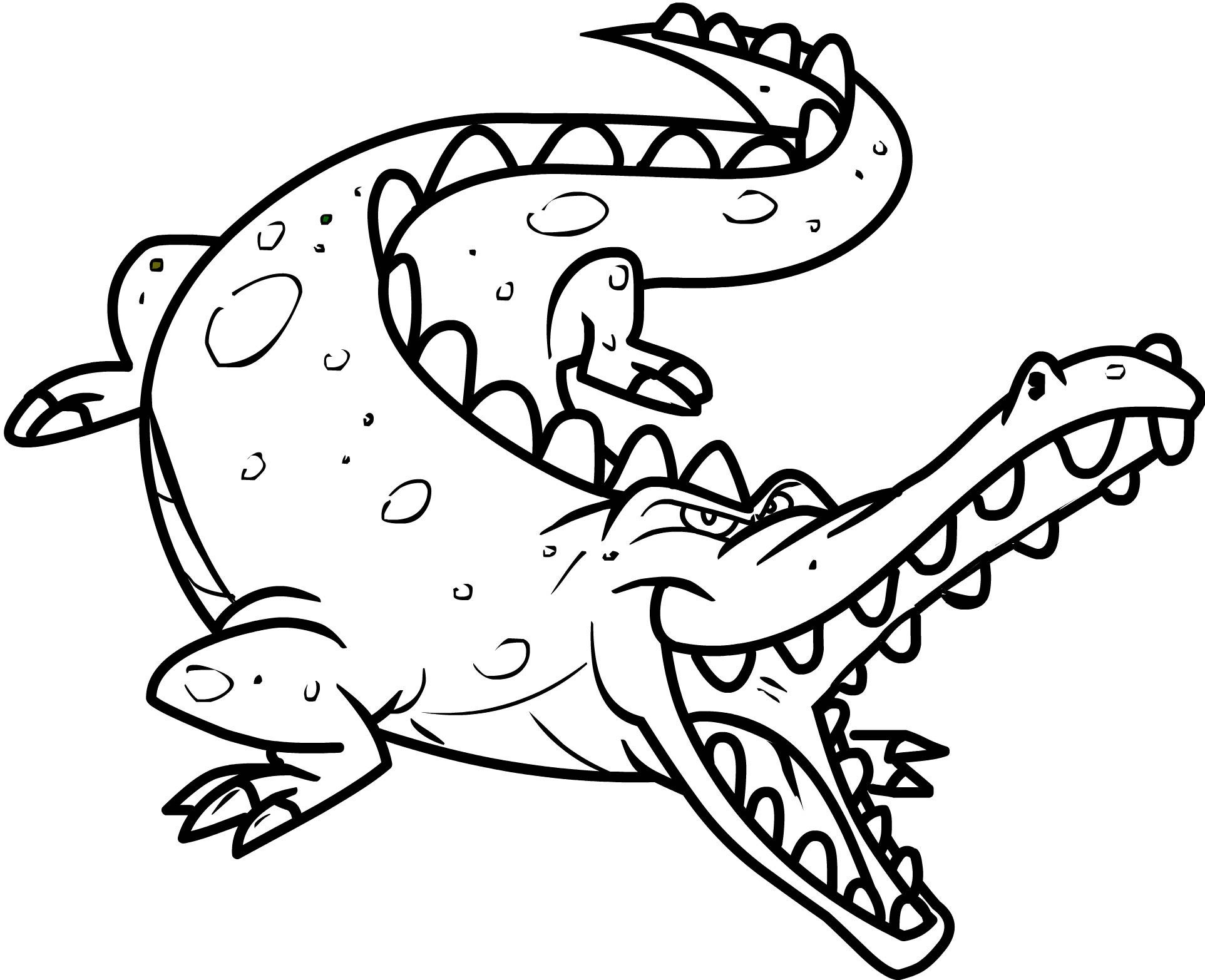 55 Crocodile Coloring Book 12