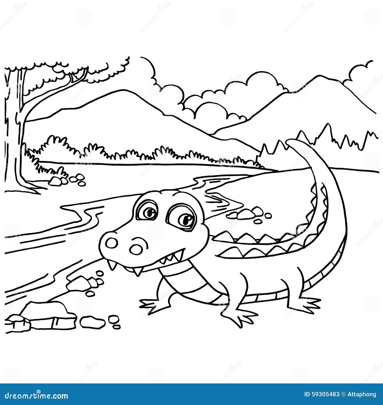 55 Crocodile Coloring Book 23