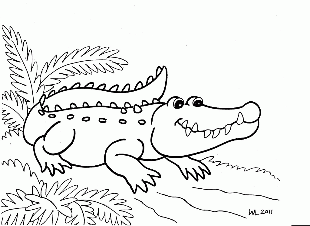 55 Crocodile Coloring Book 4