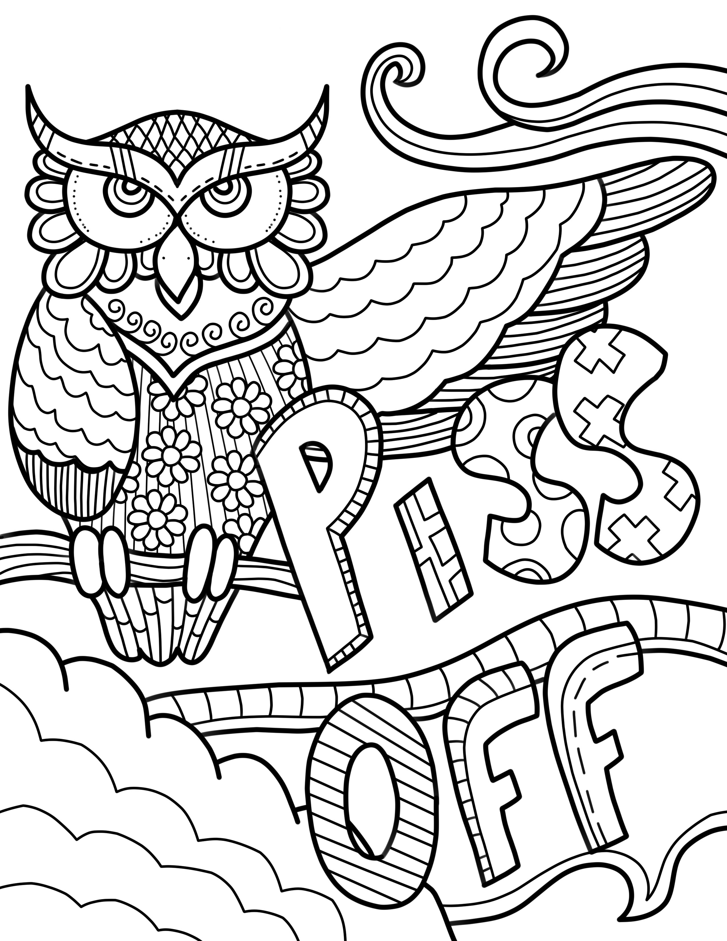 55 Curse Word Coloring Book 36