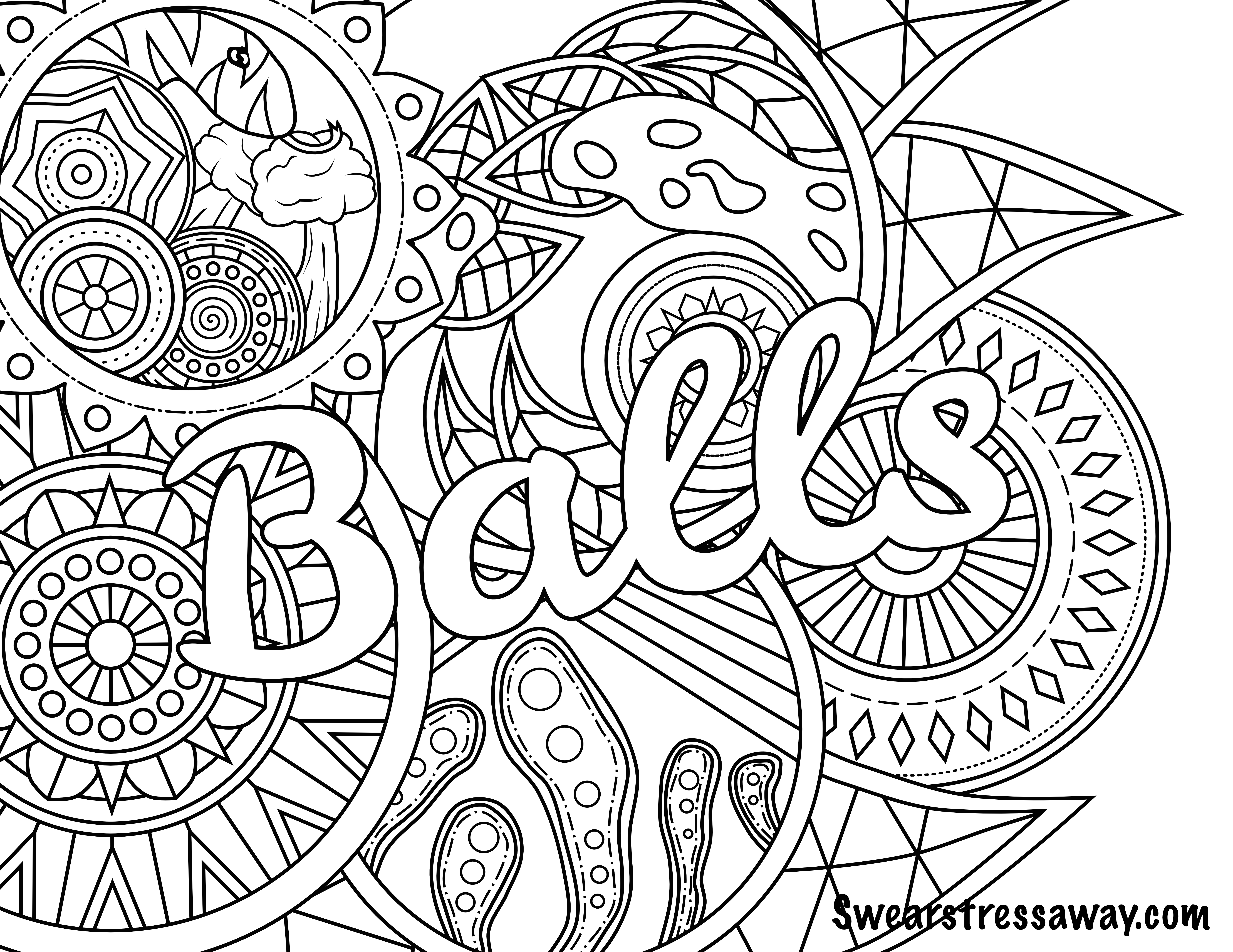 55 Curse Word Coloring Book 49