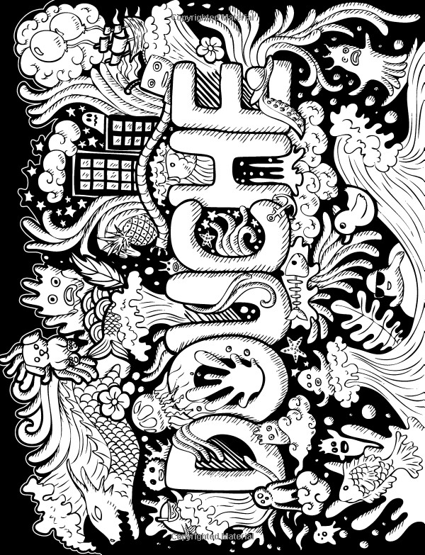 55 Curse Word Coloring Book 59