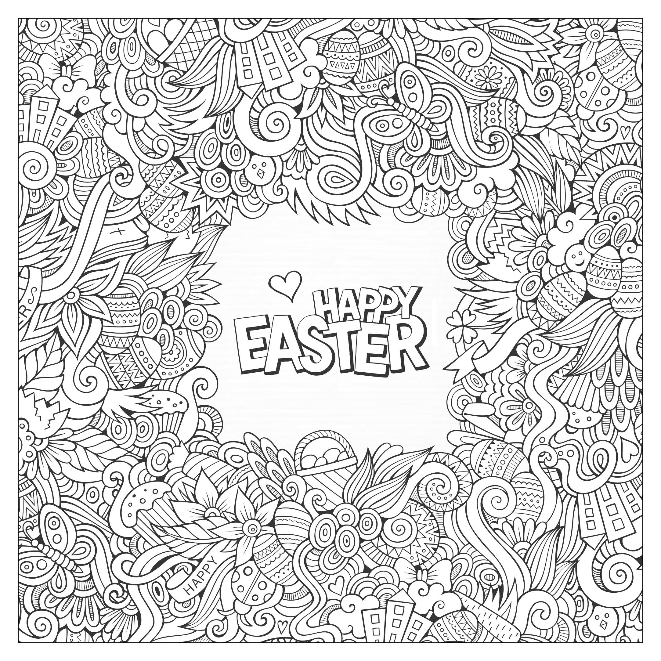 55 Easter Coloring Book 53