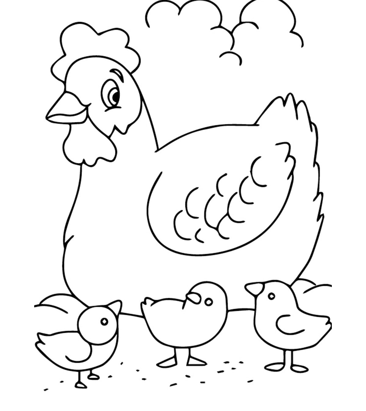 55 Farm Animal Coloring Book Pages 1