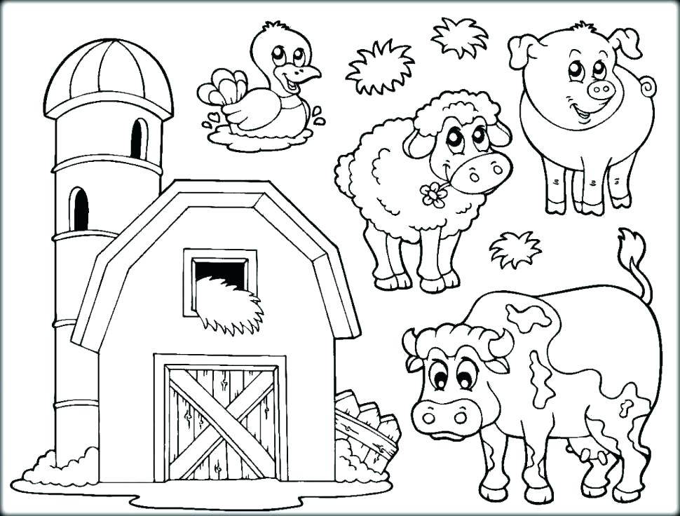 55 Farm Animal Coloring Book Pages 10