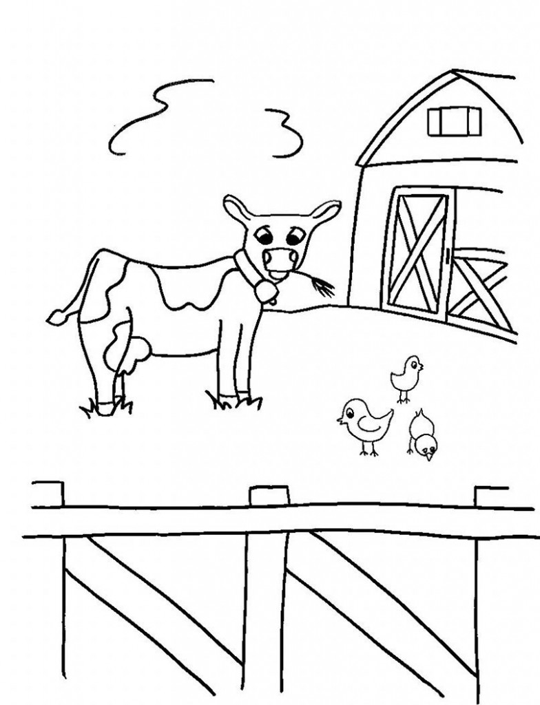 55 Farm Animal Coloring Book Pages 14