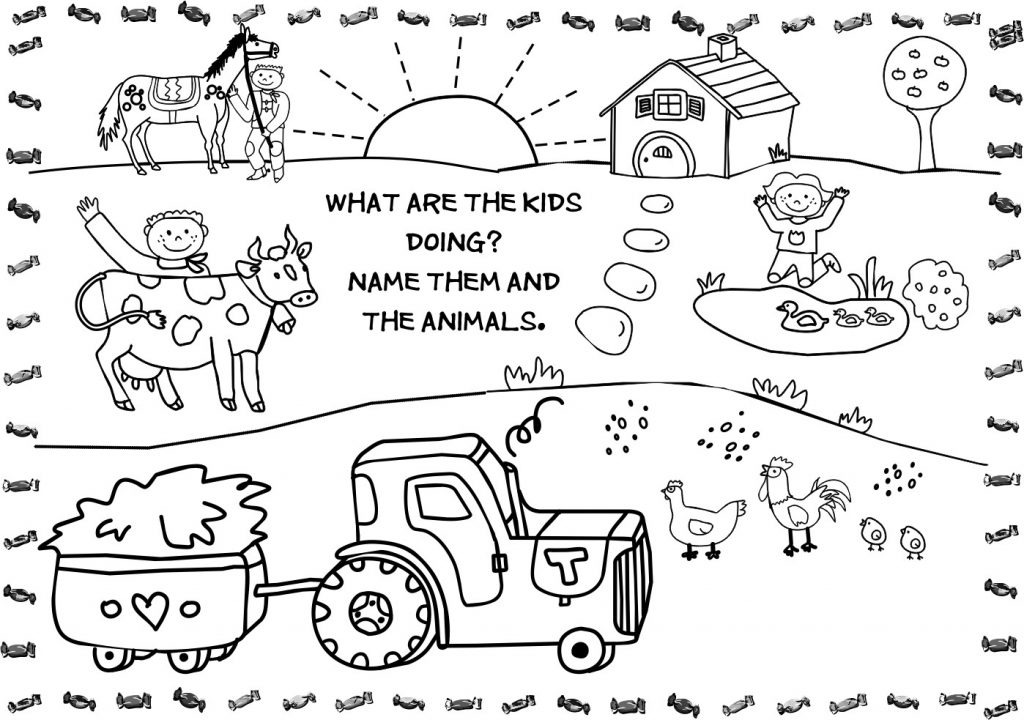 55 Farm Animal Coloring Book Pages 17