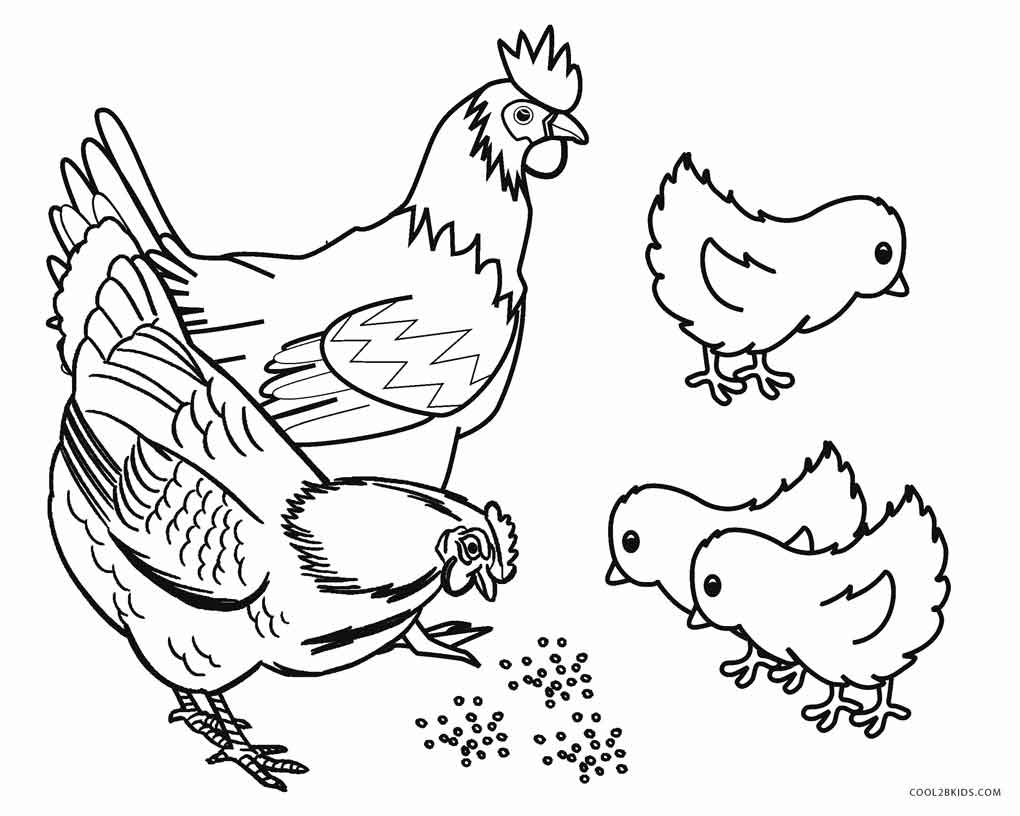 55 Farm Animal Coloring Book Pages 24