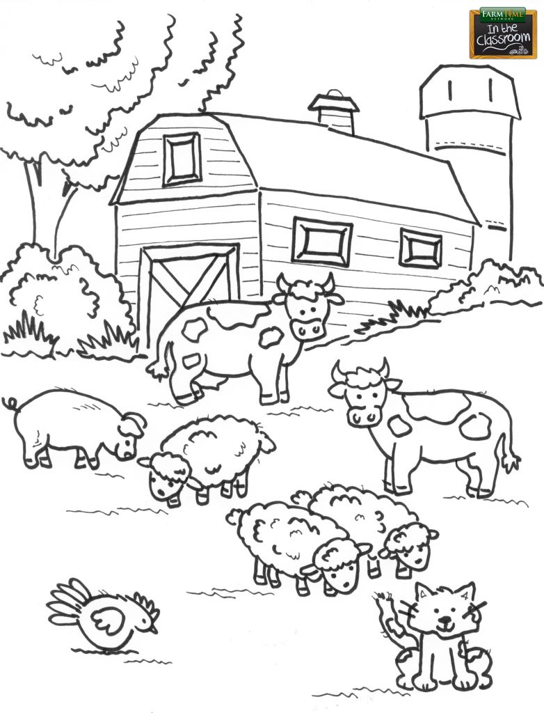 55 Farm Animal Coloring Book Pages 29