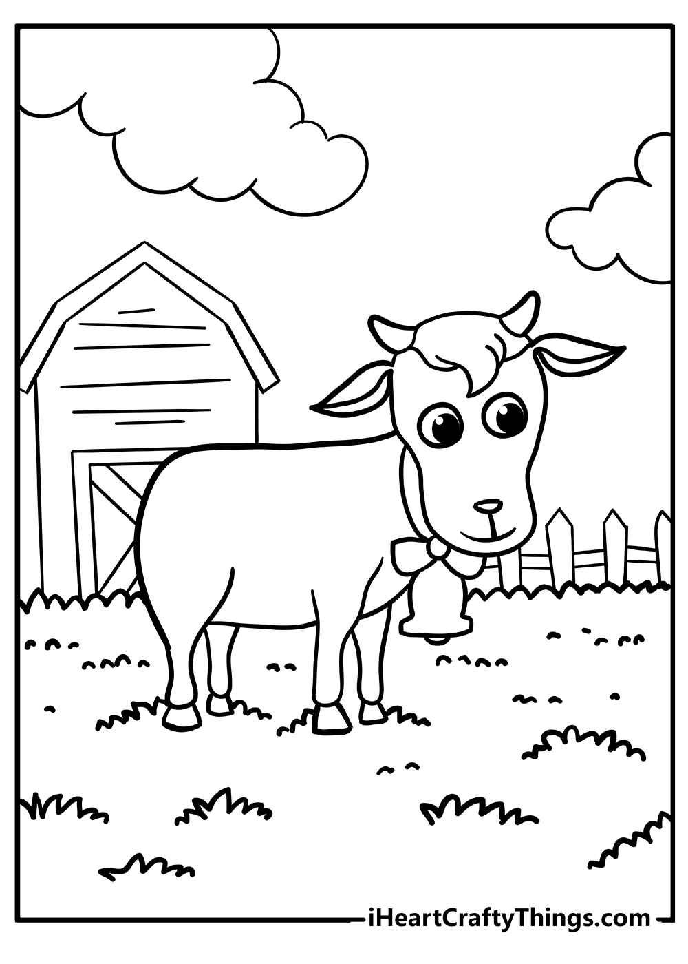 55 Farm Animal Coloring Book Pages 39