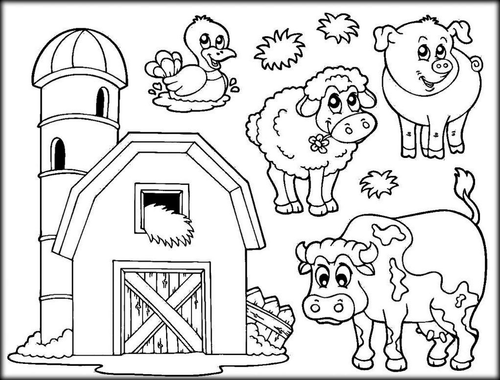 55 Farm Animal Coloring Book Pages 43