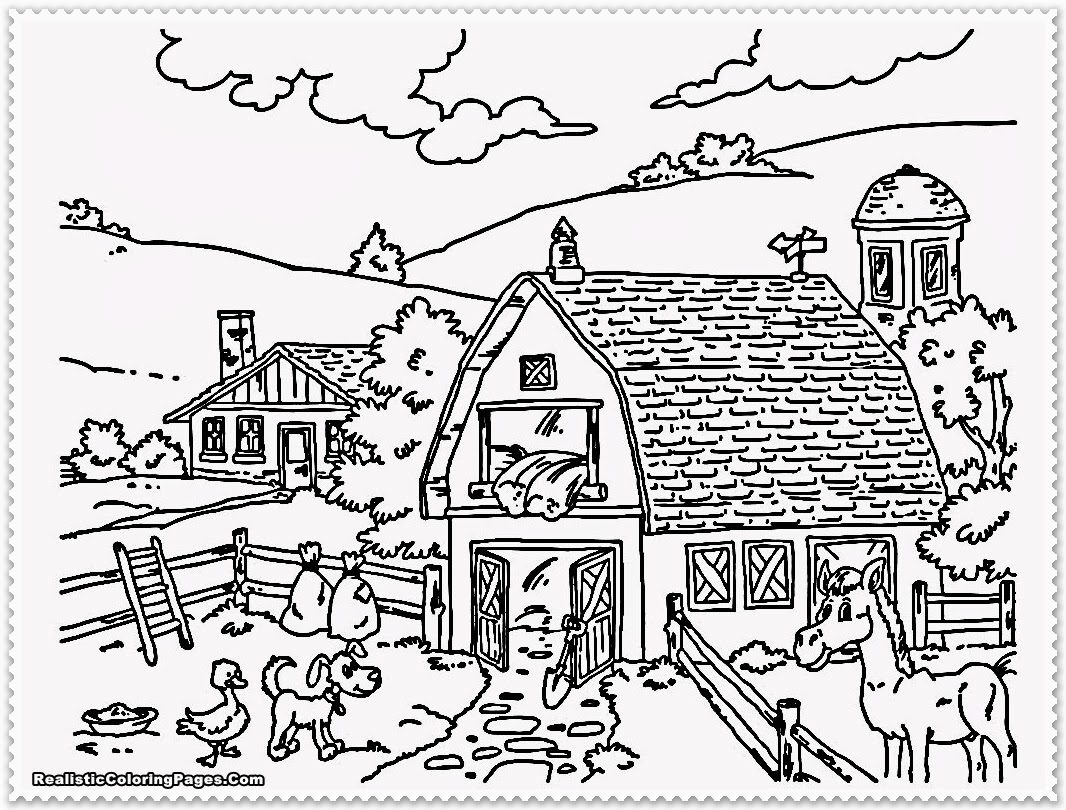 55 Farm Animal Coloring Book Pages 47