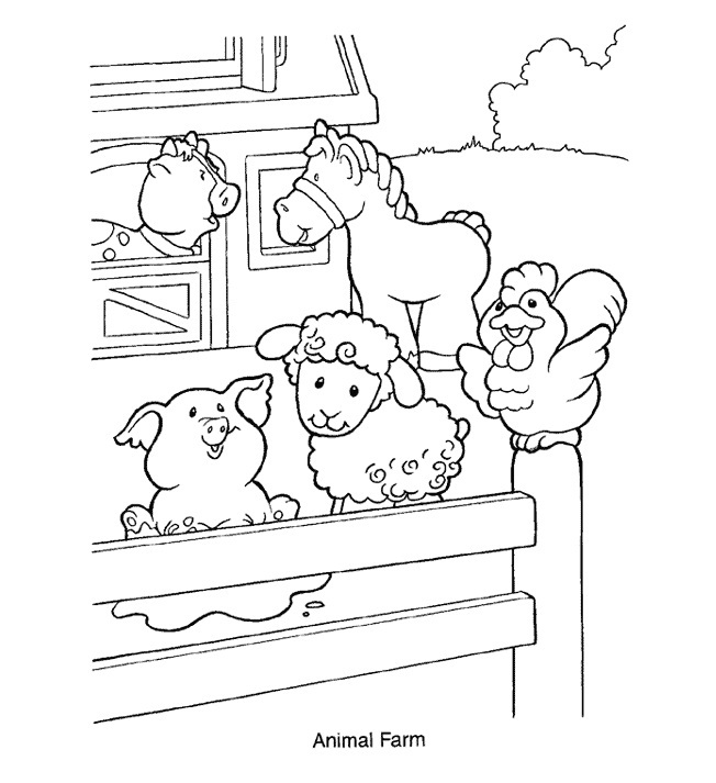 55 Farm Animal Coloring Book Pages 48