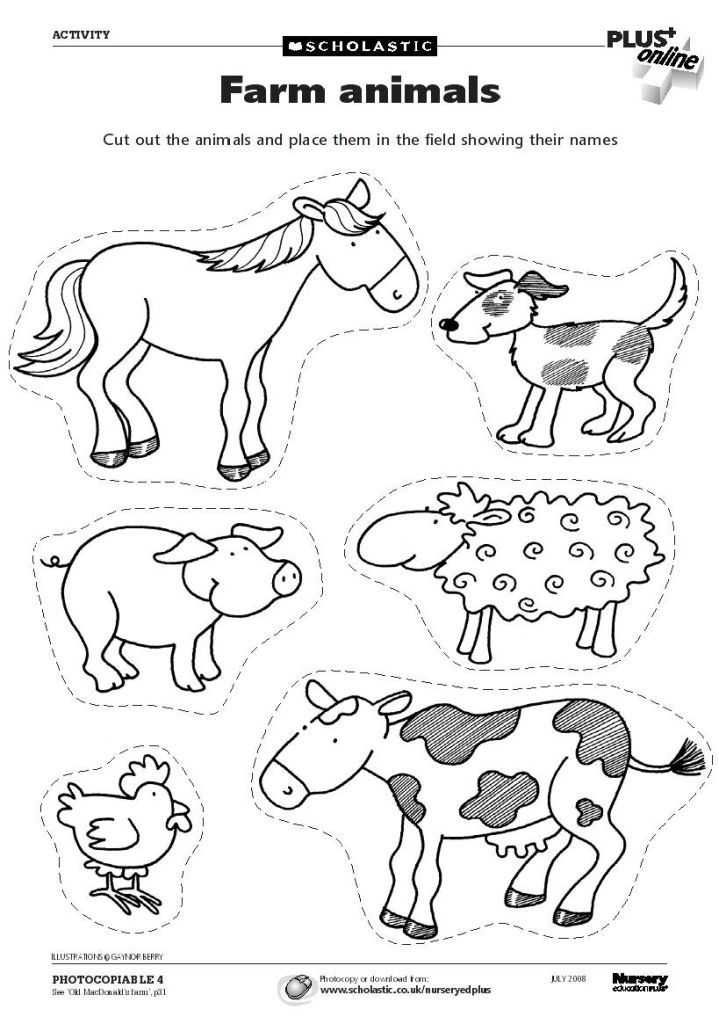 55 Farm Animal Coloring Book Pages 49