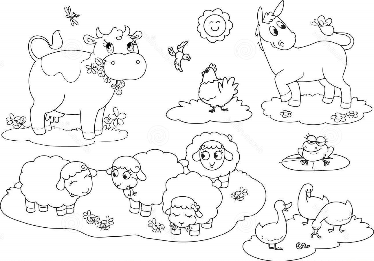 55 Farm Animal Coloring Book Pages 50