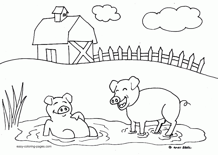 55 Farm Animal Coloring Book Pages 51