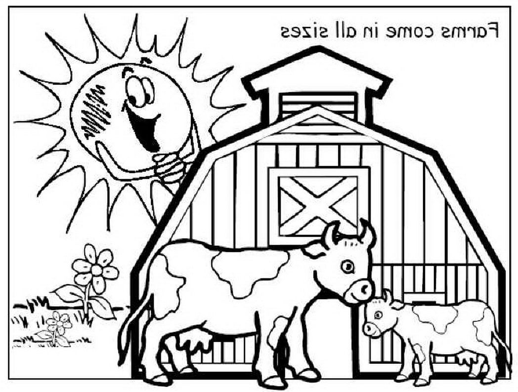 55 Farm Animal Coloring Book Pages 58