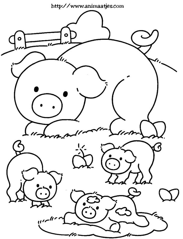 55 Farm Animal Coloring Book Pages 61