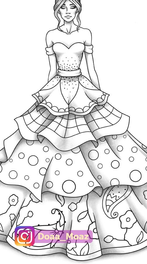 55 Fashion Coloring Book 13