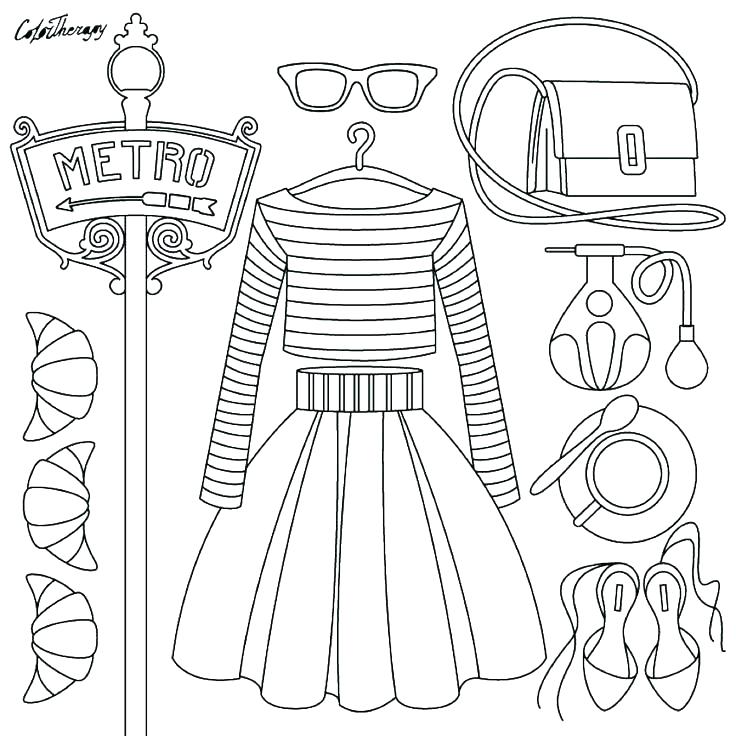 55 Fashion Coloring Book 24