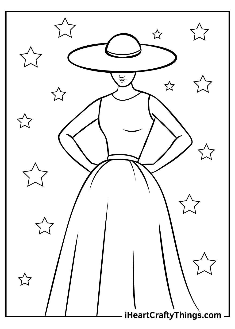 55 Fashion Coloring Book 25