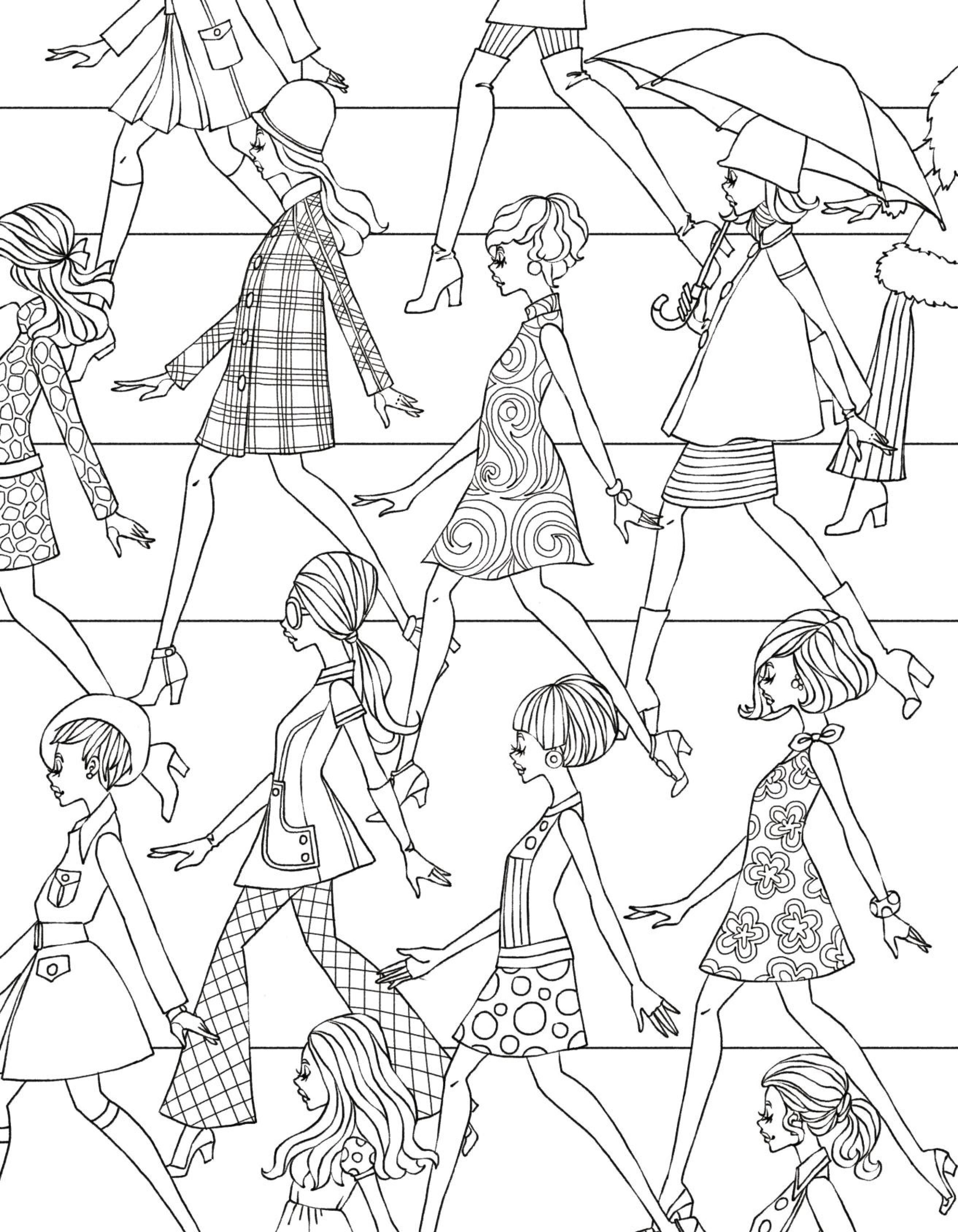 55 Fashion Coloring Book 36