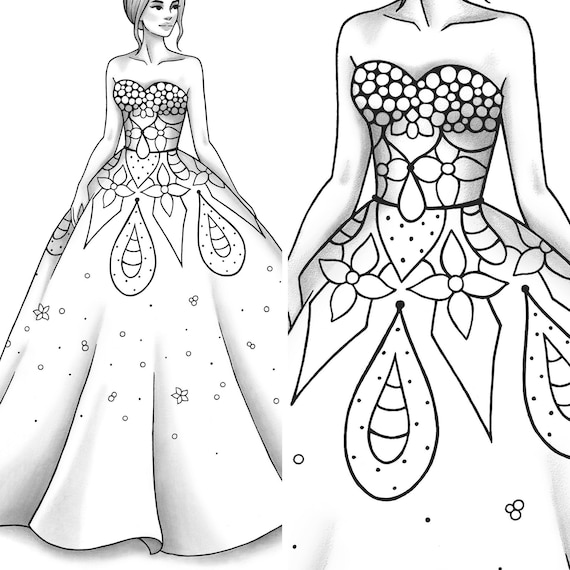 55 Fashion Coloring Book 52