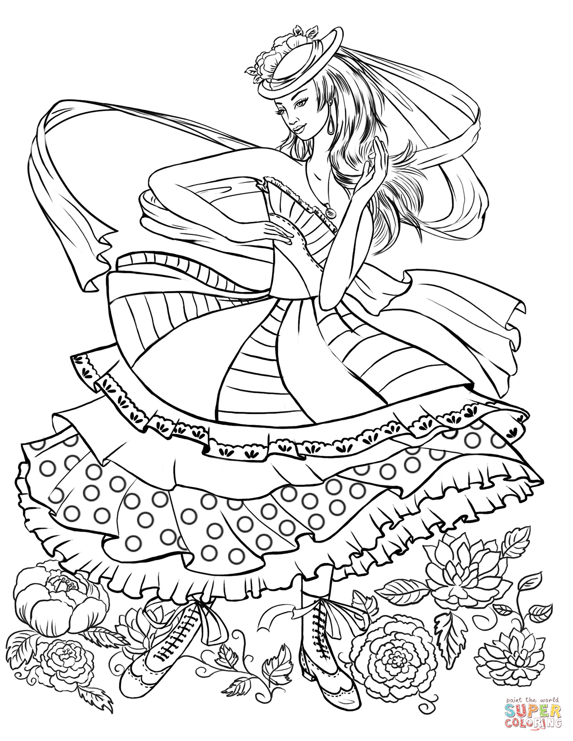 55 Fashion Coloring Book 54