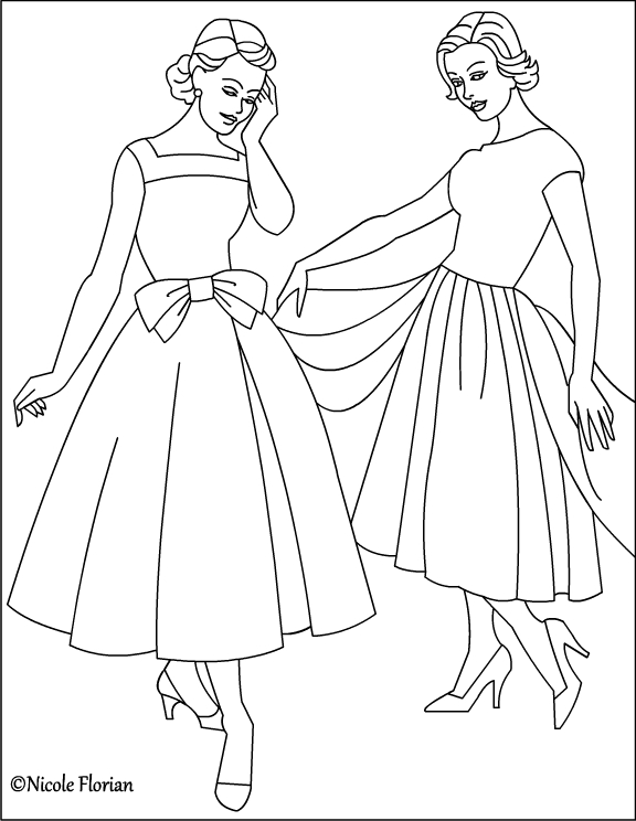 55 Fashion Coloring Book 55