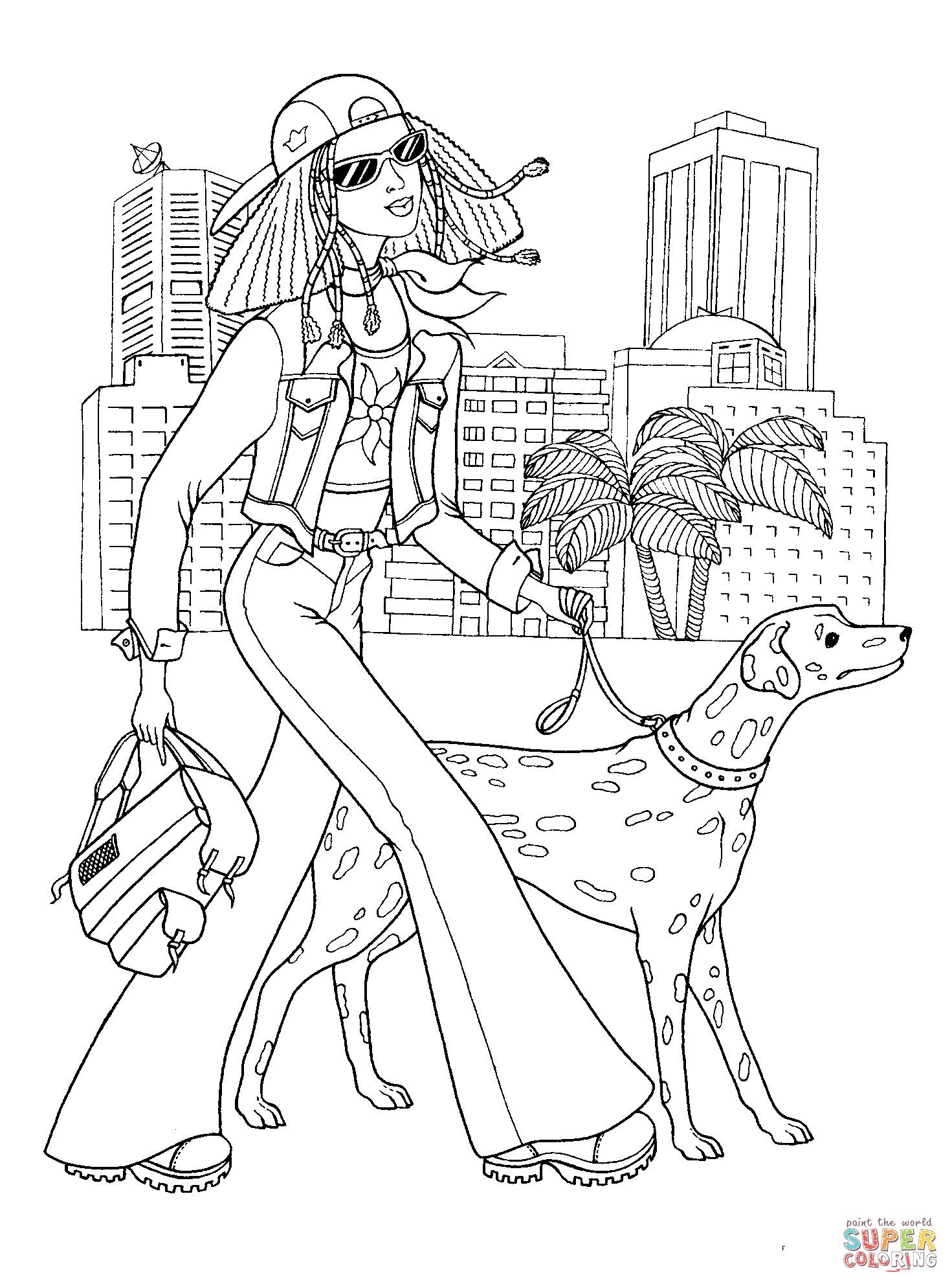 55 Fashion Coloring Book 7